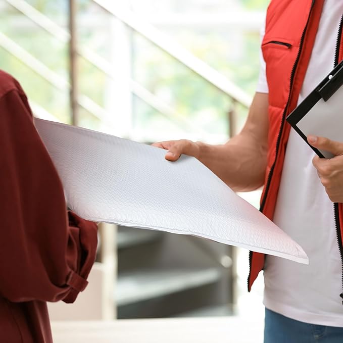 Ireer 10 Pack Extra Large 10 x 13" Bubble Mailers Poly Padded Envelopes Cushioned Mailing Envelopes Bubble Padded Mailers Self Adhesive Waterproof Shipping Bags for Business Christmas Packaging Gift