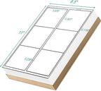 White Sticker FBA Labels – 4" x 3.33" – Laser/Inkjet Compatible – (6 Label/Sheet), 2000 Sheets - 12000 Total Adhesive Labels