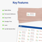 Avery Easy Peel Printable Address Labels with Sure Feed, 1" x 2-5/8" Customizable Stickers, White, 15,000, Great for Mailing, Shipping, and More (5-Pack of 5160)