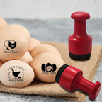 Custom Egg Stamp Personalized Egg Stamps for Fresh Eggs with Your Text & Design for Farm Branding Backyard Eggs