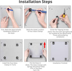 Black Dry Erase Board Magnetic Glass Board, 24x18 Tempered Glass Black Whiteboard for Wall, ZHIDIAN Glass Bulletin Board Framless Blackboard for Office, 2x1.5ft