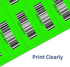 STARLIBOO 1" x 2-5/8" Address Labels- Neon Color Fluorescent Stickers for Laser/Inkjet Printer mailing Labels 8.5"×11"- Fluorescent Green