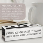 If At First You Don’t Succeed Pen Holder, Scientist Gifts Desk Decor Stainless Steel Pencil Holders WCC61