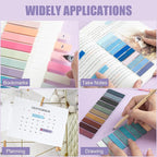 ZTML MS 6000 Pcs Morandi Sticky Tabs, 30 Sheets Book Tabs for Annotating Books, Page Flags Annotation Tabs, Page Markers, Colorful Book Annotating Tabs, Sticky Flags, Transparent Sticky Note Tabs