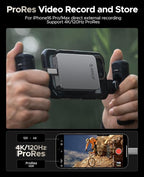 ORICO 256GB Magnetic Portable SSD, Metal Body, 4K 120 fps ProRes HDR Record and Store, Up to 460MB/s, USB C&A 2 in 1 Cable, External SSD Compatible with iPhone 16 Pro Max, Tablet, Computer - K5PLUS