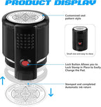 Custom Ink Stamp | Personalized Self Inking Stamp Gifts for Book Lovers, Readers, Teachers | 5 Ink Colors (Star-01)