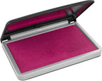 MaxMark Large Premium Magenta Purple Ink Stamp Pad -2-3/4" by 4-1/4" - Premium Quality Felt Pad
