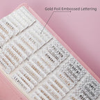 UPAFEXXI-Laminated Bible Tabs (Gold Foil Embossed Lettering), Bible Tabs for Women and Men, Reposition Large Print Stickers, Easy to Read and Apply, 80Chapters Labels for Easy Navigation(White)