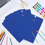 Geyee 100 Pcs Clasp Manilla Envelopes 9 x 12 Inch Gummed Colored Envelopes for Storing or Mailing for Home Office Business Supplies(Navy Blue)