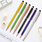 15 Pack Stylus Pens for Touch Screens Stylus Pen Compatible with Phone Tablets Kindle and Black Ink Ballpoint Pens-2 in 1 Stylists Pens (8005 Rose Gold B)