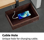 Mesh Hidden Desk Organizer with Swivel Drawer, Heavy-Duty C-Clamp Mount for Office Supplies, Art Tools & Pencil Storage – Easy Install Desktop Accessories (Coffee)