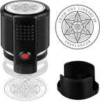 Custom Ink Stamp | Personalized Self Inking Stamp Gifts for Book Lovers, Readers, Teachers | 5 Ink Colors (Star-01)