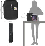 YOUSHARES 166 Slots Colored Pencil Case, 110 Slots Gel Pens fo Coloring Case Organizer, Handy Multilayer Color Pencil Holder for Glitter Gel Pens, Refills, Colored Pencils for Adults & Artist (Black)