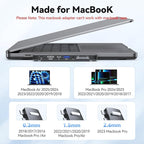 USB C Hub Adapter for MacBook Pro Air 2025-2016 Docking Station for MacBook M4 M3 M2 M1 USB C to HDMI Mac Accessories Multiport Dongle with 4K HDMI USB 3.0 SD TF Thunderbolt 3 USB-C Port Type C