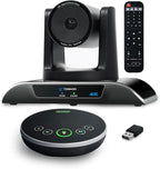 4K Conference Room Camera System, AI Auto-Tracking PTZ Camera 5X Digital Zoom with Speakerphone Set 120° Wide-Angle USB3.0 for Zoom YouTube Teams OBS and More
