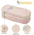 Sonuimy Large Capacity Pencil Case Pouch, Cute Aesthetic Big Capacity Zipper Pencil Cases Pen Portable Office Stationery Makeup Bag, Desk Organizer for College Adults Women Men- Green