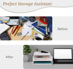 Stackable Letter Tray, 3 Pcs A4 Paper Tray, Desk Document File Organizer Set, Plastic Desk Paper Tray Organizer for A4 Paper Magazine, Receipts, Office Supplies,White