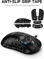 VGN F1 MOBA Wireless Gaming Mouse with Max 26,000 DPI, High Precision, Lightweight 55g, 4K Polling, 200Hr Battery Life, 6 Programmable Buttons, USB-C Charging, for PC/Mac/Laptop Classic Black