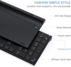 Wireless Keyboard and Mouse, Vssoplor 2.4GHz Rechargeable Compact Quiet Full-Size Keyboard and Mouse Combo with Nano USB Receiver for Windows, Laptop, PC, Notebook-Black