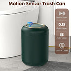 Procade Automatic Motion Sensor Bathroom Trash Can with Lid, 3 Gallon Touchless Trash Bin, Smart Plastic Garbage Can Small Green Wastebasket for Toilet, Office, rv, Bedroom, Living Room