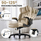 Big and Tall Office Chair 500lbs Wide Seat Executive Office Desk Chair High-Back Office Task Chair, Ergonomic Lumbar Support Computer Office Chairs for Heavy People