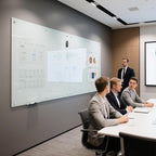 KIZZBY Glass Dry Erase White Board - Magnetic Boards for Wall, 72"x48" Large Frameless Whiteboard for Office, Home & School