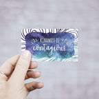 Canopy Street Inspirational Quote Cards / 50 Positivity Cards / 25 Uplifting Designs / 2" x 3.5" Flat Mini Motivational Business Card Sized Notes/Made In The USA