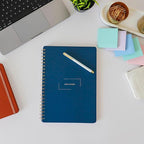 Undated Daily Planner | 8.25” x 11.75” To Do List Notebook | Work Productivity ADHD Organizer | Men and Women Planner | College Supplies | Navy | Portrait Layout