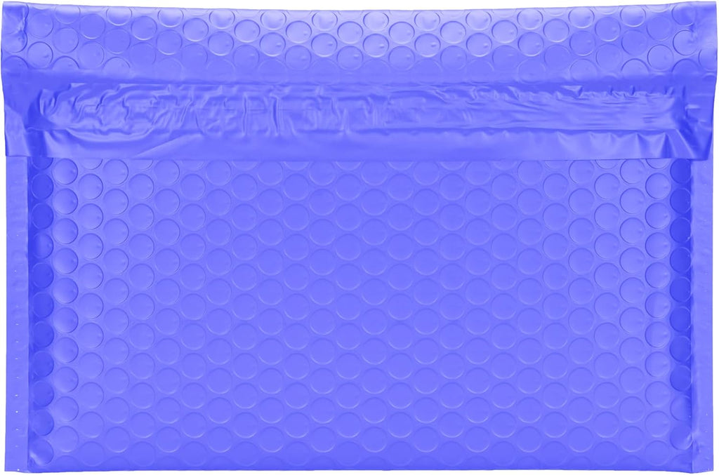 Periwinkle Side-Loading Bubble Mailers 10 x 7 Inches,Self-Seal Padded Mailing Envelopes, Pack of 27