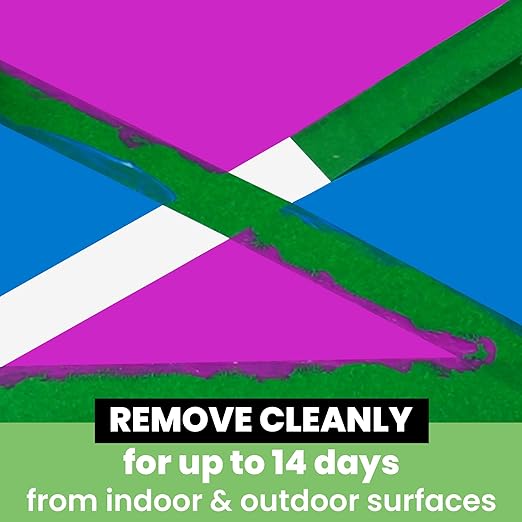 Green Painters Tape Multi-Surface Masking Tape 0.94 inch x 60 Yard, Indoor and Outdoor Painting Tape, Residue Free Easy Removal with Sharp Lines, Paint Tape for Walls, Auto, Home, 6Rolls