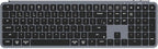 Keychron B6 Pro Ultra-Thin Wireless Keyboard, Full-Size ZMK with Numeric Keypad Quiet Typing, 2.4 GHz/Bluetooth 5.2/Wired Connection Long Battery Life, Compatible with Mac Windows Linux - Space Gray