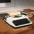 Manual Typewriter,1980s Traditional Portable Vintage Typewriter Deeply Restored,Manual Typewriter for Writing,Letters and Vintage Collectible Present,Classic Retro Manual Typewriter