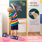 Window Chalk Markers Washable, Macaron 8 Colors Jumbo Chalk Marker Car Glass Erasable, Liquid Chalk Pens with 10mm Thick Tips for Chalkboard, Windows, Glass, Mirror, Auto, Poster, Bistro, Cars of DIY