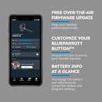 BlueParrott M300-XT SE Mono Bluetooth Wireless Headphones 80% Noise Canceling Earpiece Headset for Mobile Workers & Delivery Drivers, Compact Design with IP54-Rated Protection, 14 hrs Talk Time, Black