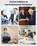 Uniclife 2 Pack Acrylic Business Card Holder for Desk 1 Slot Clear Business Card Display Stand for Men & Women Desktop Business Card Organizer Card Stand for Office Home Exhibition, 60 Card Capacity