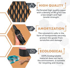 Black Honeycomb Packing Paper for Moving Breakables, 15 Inch x 100 Feet. Fragile Shipping Supplies. Perforated Packing Materials for Fragile Items. Moving Paper Wrap. Eco Friendly Packaging