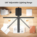 Desk Lamp Architect Task Dual Head Modern Flexible Gooseneck Tall Dimmable Light for Home Office, 5 Color Modes,Remote Control, 1500lm 24W Extra Bright Lighting