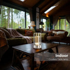 Portable Metal Table Lamp,Rechargeable Cordless LED Lamp for Indoor Outdoor, 3 Colour 4000MA Infinitely Dimming Battery Powered Small Desk Lamp, Restaurant Bedroom Bar Coffee Shop Camping Light-Silver