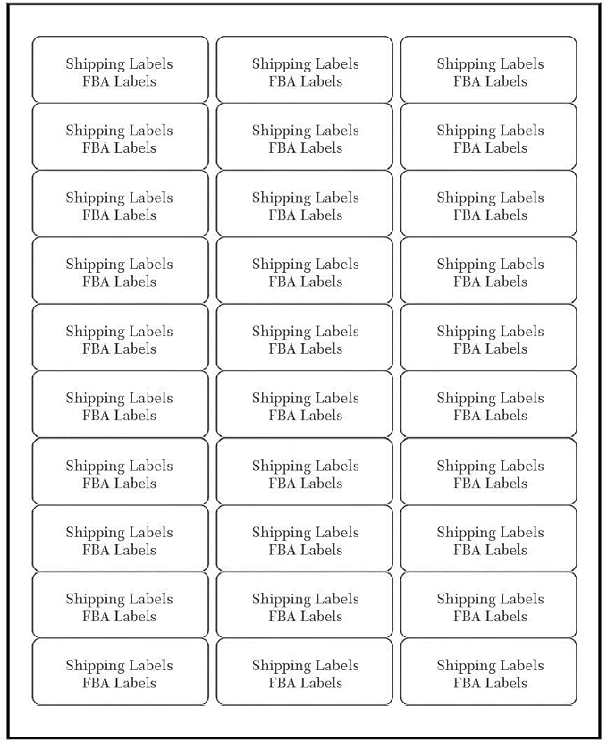Address Labels for Inkjet Printers 1" x 2-5/8", Pack of 6000 Labels