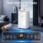 14,000 BTU Portable Air Conditioners, 4-in-1 Air Conditioner with Dehumidifier, Fan, 2 Speeds Cools Room up to 700 Sq.Ft, 24H Timer, Smart Auto-off, Remote Control & Window Kit for Home, Room, Office