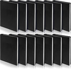 Sherr 14 Pack Stretchable Book Covers Reusable Jumbo Bookcloth 9" x 11" Durable Washable Back to School Book Cover Protector for Most Hardcover Books Textbooks(Black,Classic)