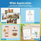 Uinkit Matte Thermal Laminating Pouches 9 x 11.5 Inches 3 Mil Thick Matte Finish 100 Sheets Large Package Fitted for Letter Size Laminating Sheets 8.5 x 11