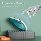 Uciefy V19 Wireless Mouse, 2.4GHz Rechargeable Mouse LED with Battery Indicator, Magnetic Computer Mice with USB Receiver & Type-C Adapter for Laptop/PC/Mac/Chromebook - Green