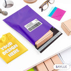 Purple Poly Mailers 9x12 Inch | Strong Adhesive Self-Seal mailer Bags | Tamper, Tear, Water Resistant Shipping Envelopes | Thick Strong Material Polymailer Bags Clothing Bag | 1000 Pack Bulk