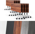 Conference Room Table, Folding Conference Tables,Thicken Grey Tabletop,Flip Top Wooden Seminar Meeting Room Table for Conference Room Offices (8, Walnut, 61.0“)