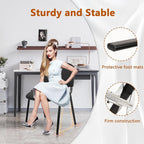 CLATINA Set of 5 Pack Stackable Waiting Room Chairs Fabric Black Reception Chair Metal with Thickened Seat Back Cushion for Waiting Conference Room Guest Stool (5 Pack)