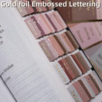 UPAFEXXI-Laminated Bible Tabs for Women and Men (Gold Foil Embossed Lettering) Reposition Large Print tabs, Easy to Read and Apply, 80 Bible Chapters Labels for Easy Navigation(Earth Tone Theme)