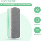 Ddaowanx Whiteboard Eraser, Magnetic Dry Erase Eraser, Glass Board Eraser,School and Office Supplies, Pack of 2 (Light Green)