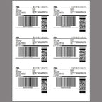 White Sticker FBA Labels – 4" x 3.33" – Laser/Inkjet Compatible – (6 Label/Sheet), 2000 Sheets - 12000 Total Adhesive Labels