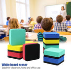 Dry Erase Eraser,12 Pack Magnetic Whiteboard Erasers,Small Dry Erase Board Erasers for Classroom, Home, and Office(12pcs-Square)